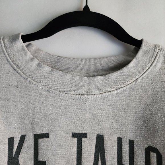 Outfitter Trading Lake Tahoe California Mens Small Long Sleeve Gray Sweatshirt - Picture 5 of 12